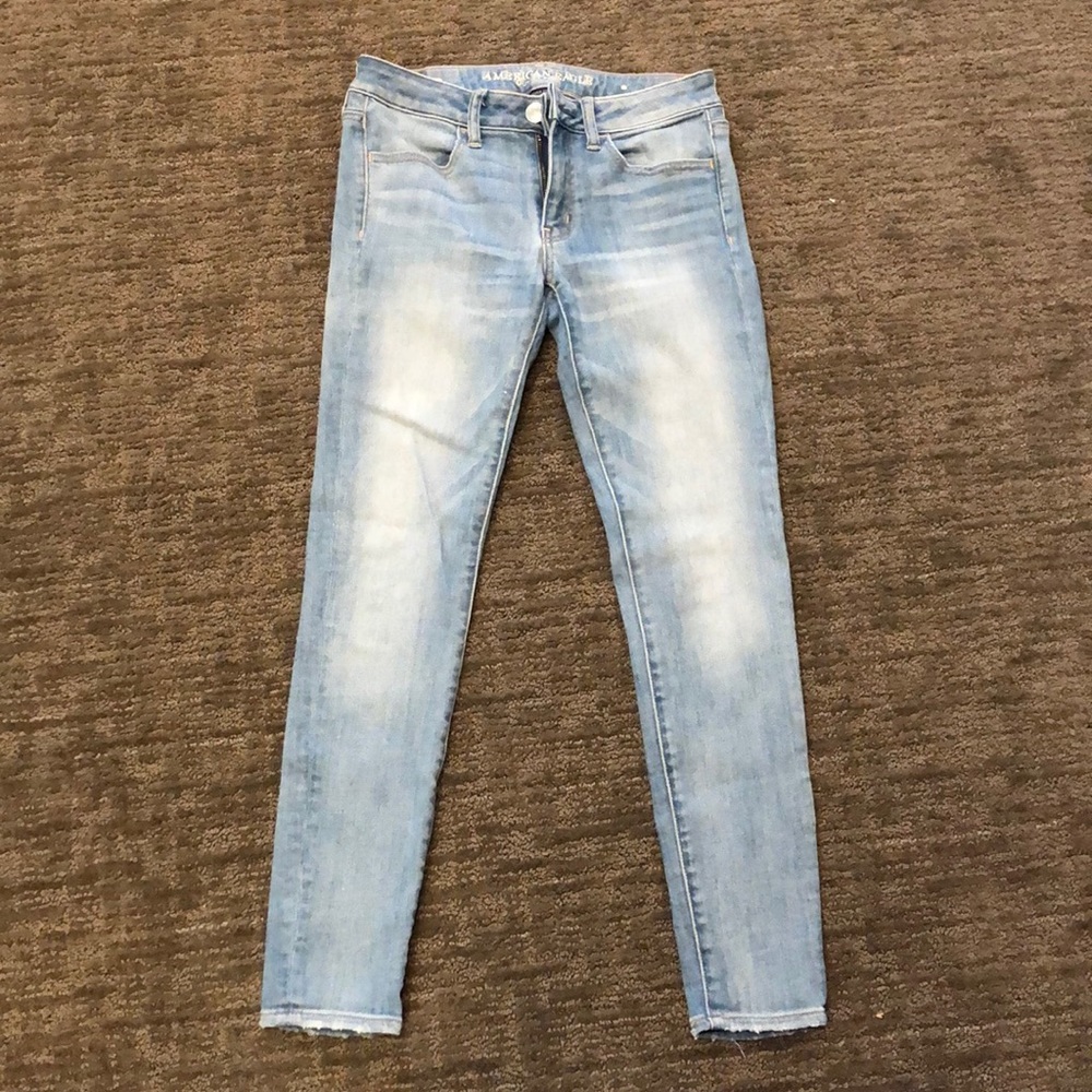 american eagle “super super stretch” jeans